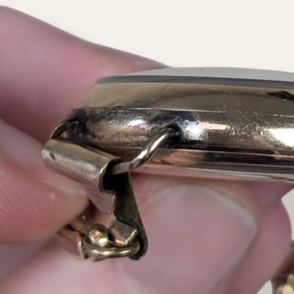 Antique Omega GF Converted Pocket Watch - Picture 11 of 12